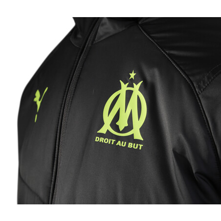 Doudoune OM noir jaune 2020/21