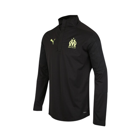 Sweat zippé imperméable OM noir jaune 2020/21