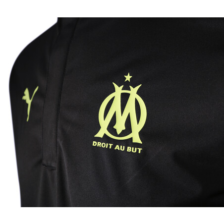Sweat zippé imperméable OM noir jaune 2020/21