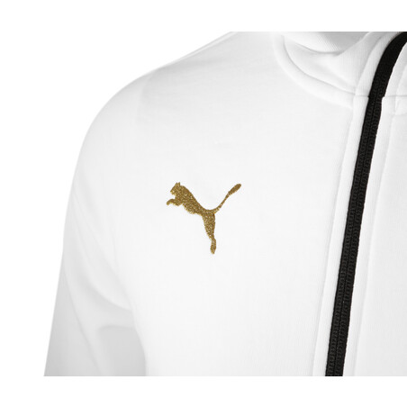 Sweat zippé junior OM molleton blanc 2020/21