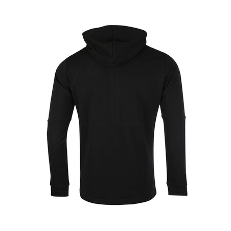 Sweat zippé junior OM molleton noir 2020/21