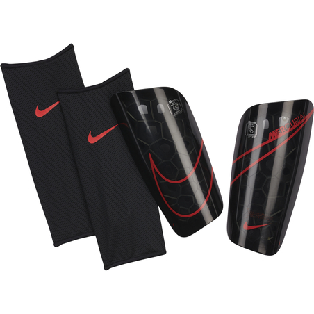 Protège tibias Nike Mercurial Lite noir rouge