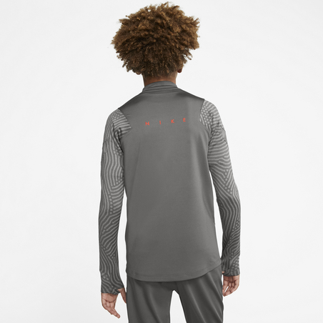 Sweat zippé junior Nike Strike gris