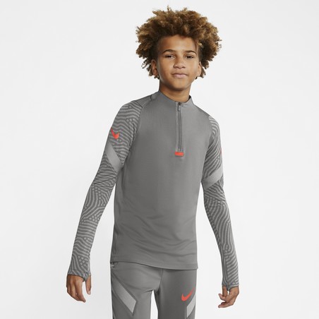 Sweat zippé junior Nike Strike gris