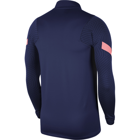 Sweat zippé Tottenham bleu rose 2020/21