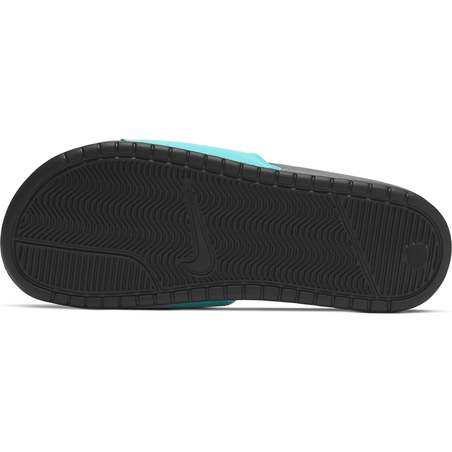 Sandales Nike Benassi bleu jaune