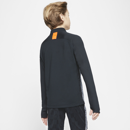 Sweat zippé Nike CR7 junior gris orange