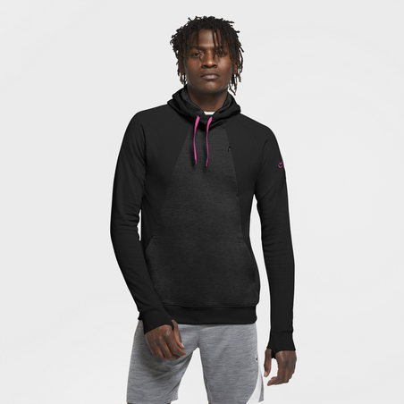 Sweat à capuche Nike noir rose