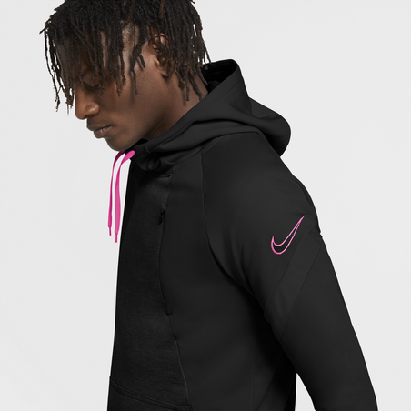 Sweat à capuche Nike noir rose