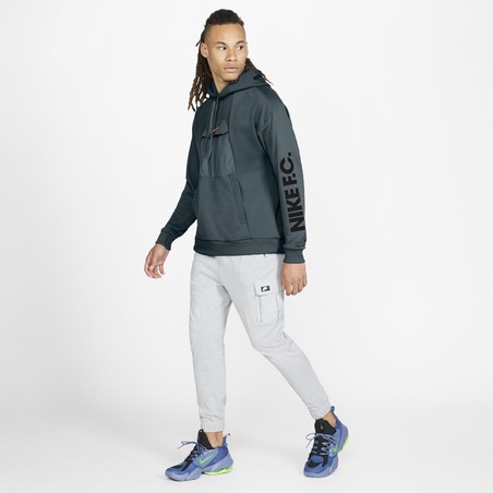 Sweat à capuche Nike gris