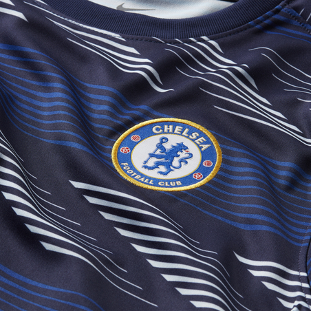 Maillot avant match Chelsea bleu blanc 2020/21
