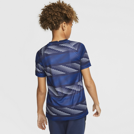 Maillot avant match junior Chelsea bleu blanc 2020/21
