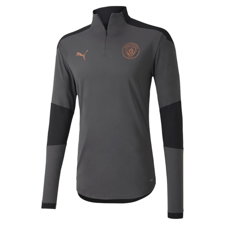 Sweat zippé Manchester City gris cuivre 2020/21