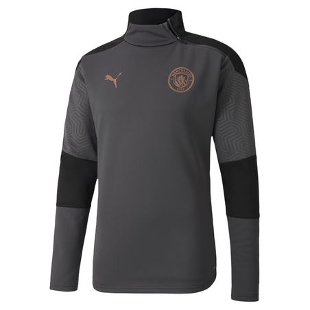 Sweat zippé Manchester City Fleece gris cuivre 2020/21