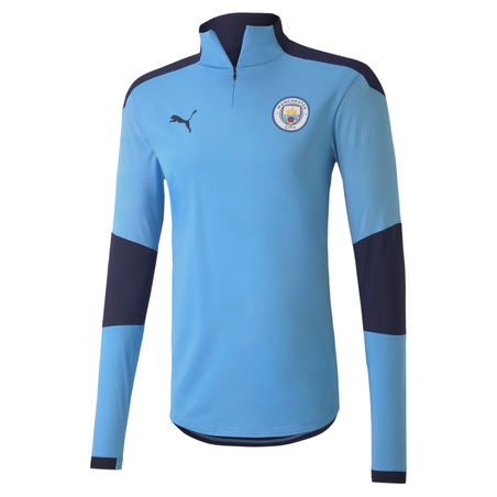 Sweat zippé Manchester City bleu 2020/21
