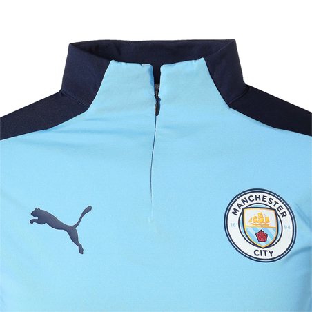 Sweat zippé Manchester City bleu 2020/21