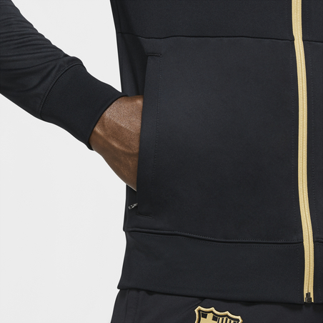 Veste survêtement FC Barcelone I96 noir or 2020/21
