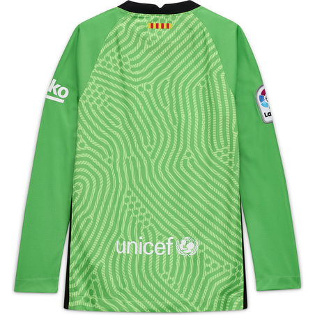 Maillot gardien junior FC Barcelone vert 2020/21