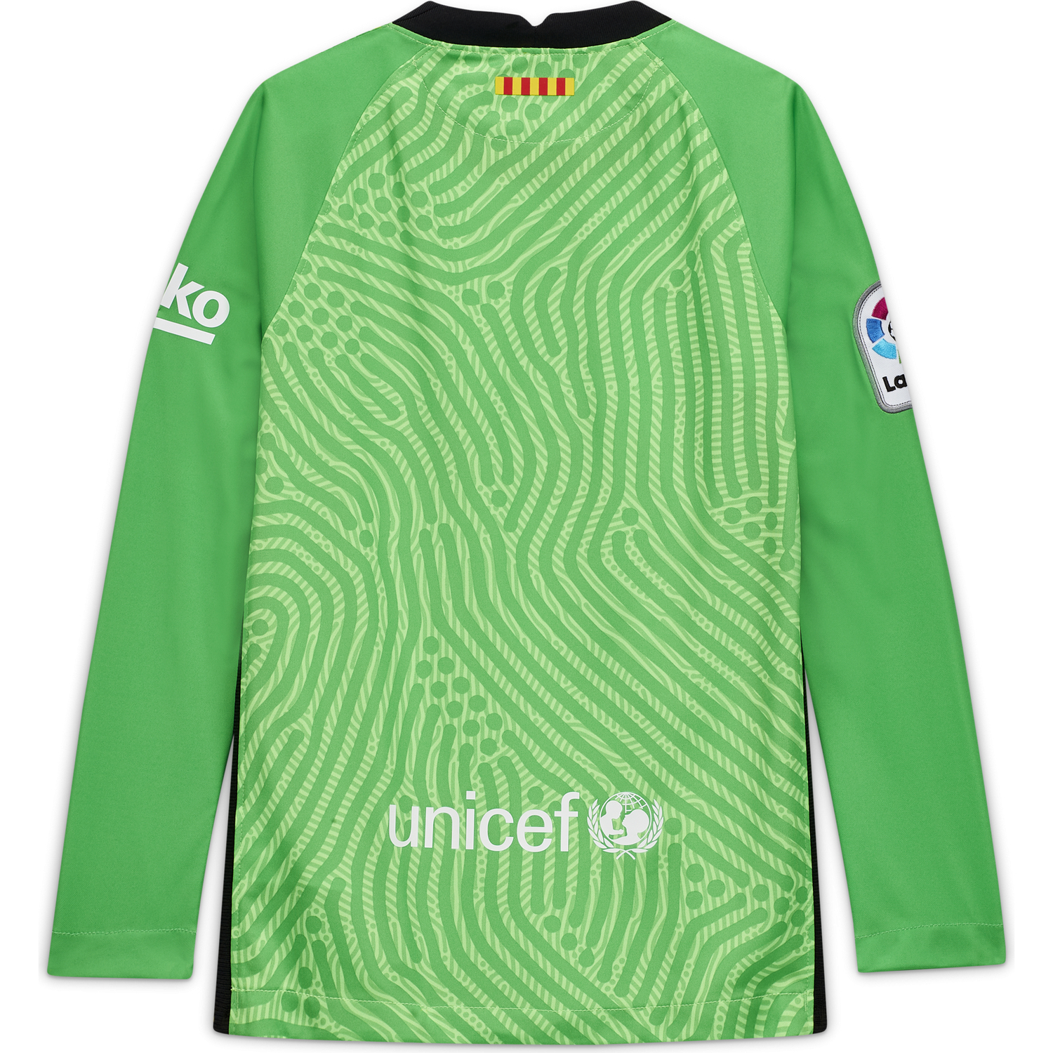 Maillot gardien junior FC Barcelone vert 2020/21 sur Foot.fr