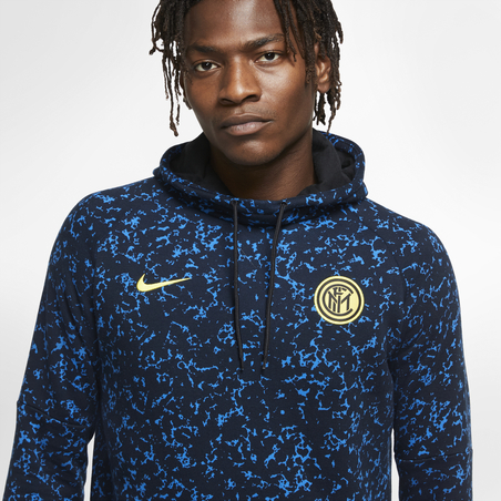 Sweat à capuche Inter Milan bleu noir 2020/21