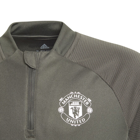 Sweat zippé junior Manchester United vert orange 2020/21