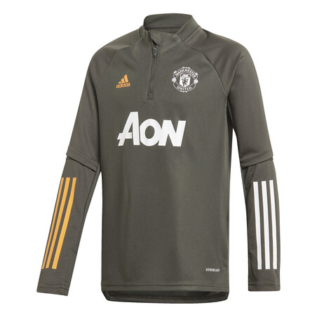 Sweat zippé junior Manchester United vert orange 2020/21