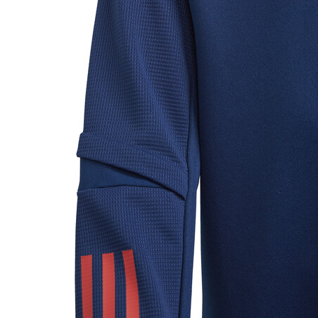 Sweat zippé junior OL bleu 2020/21