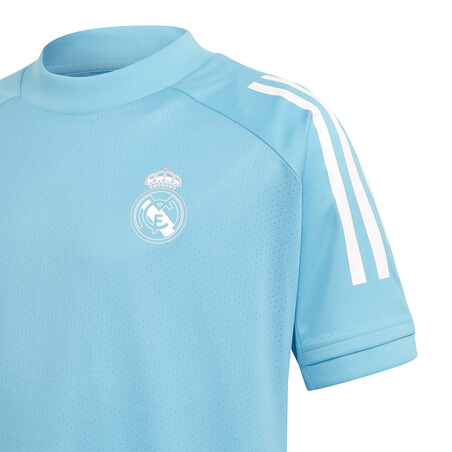 Maillot entraînement junior Real Madrid bleu clair 2020/21