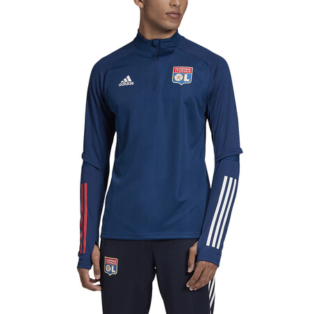 Sweat zippé OL bleu 2020/21