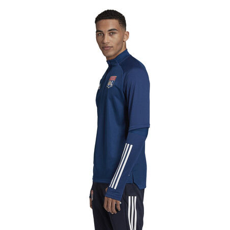 Sweat zippé OL bleu 2020/21