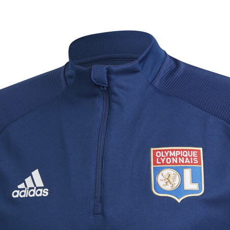 Sweat zippé OL bleu 2020/21