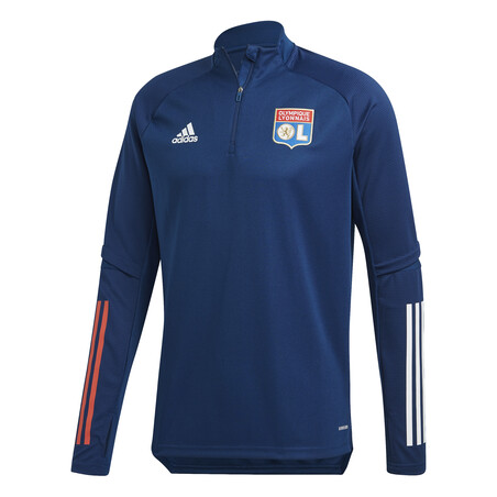 Sweat zippé OL bleu 2020/21