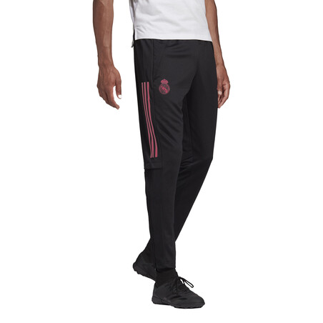 Pantalon survêtement Real Madrid noir rose 2020/21