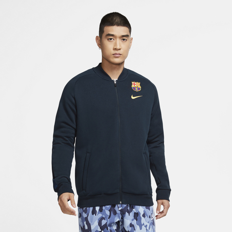 Veste survêtement FC Barcelone GFA Fleece bleu 2020/21