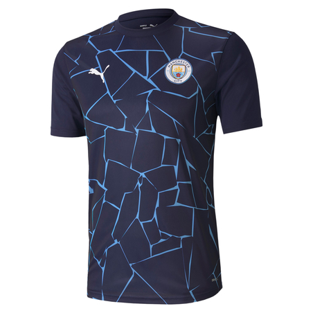 Maillot avant match Manchester City bleu 2020/21