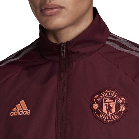 Veste survêtement Manchester United Anthem rouge 2020/21