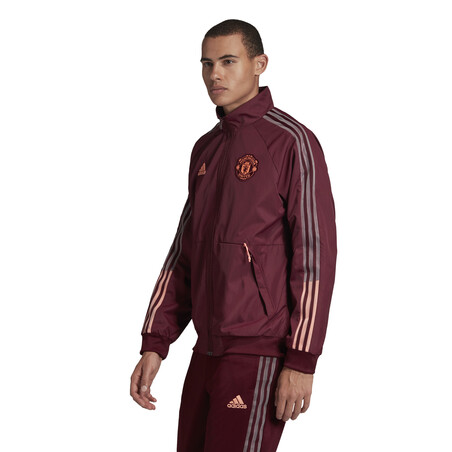 Veste survêtement Manchester United Anthem rouge 2020/21