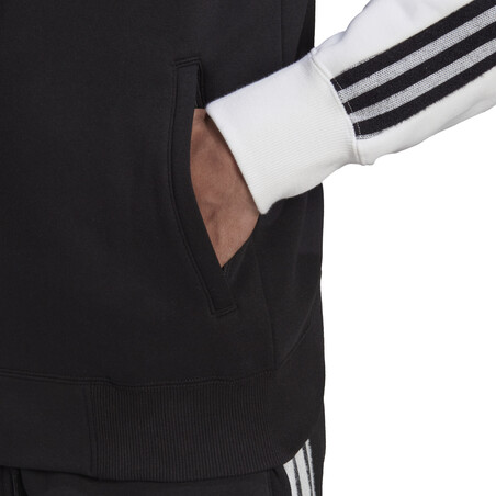 Veste survêtement Real Madrid Icon noir blanc 2020/21