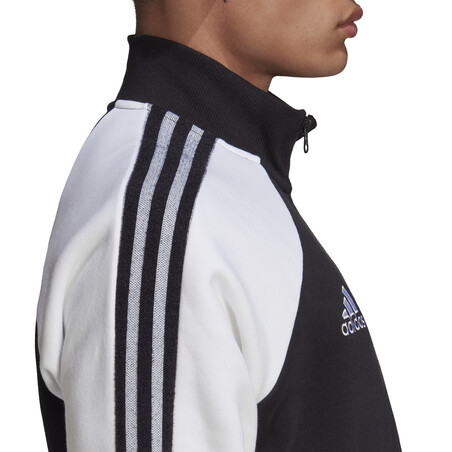 Veste survêtement Real Madrid Icon noir blanc 2020/21