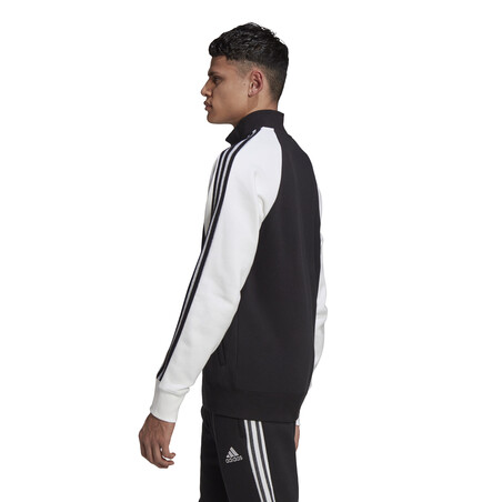 Veste survêtement Real Madrid Icon noir blanc 2020/21