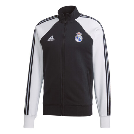 Veste survêtement Real Madrid Icon noir blanc 2020/21