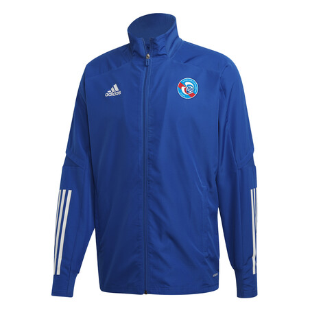 Veste survêtement RC Strasbourg bleu 2020/21