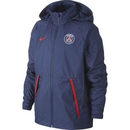 Veste imperméable junior PSG bleu rouge 2020/21
