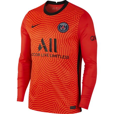 Maillot gardien manches longues PSG orange 2020/21