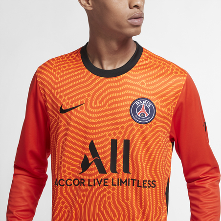 Maillot gardien manches longues PSG orange 2020/21
