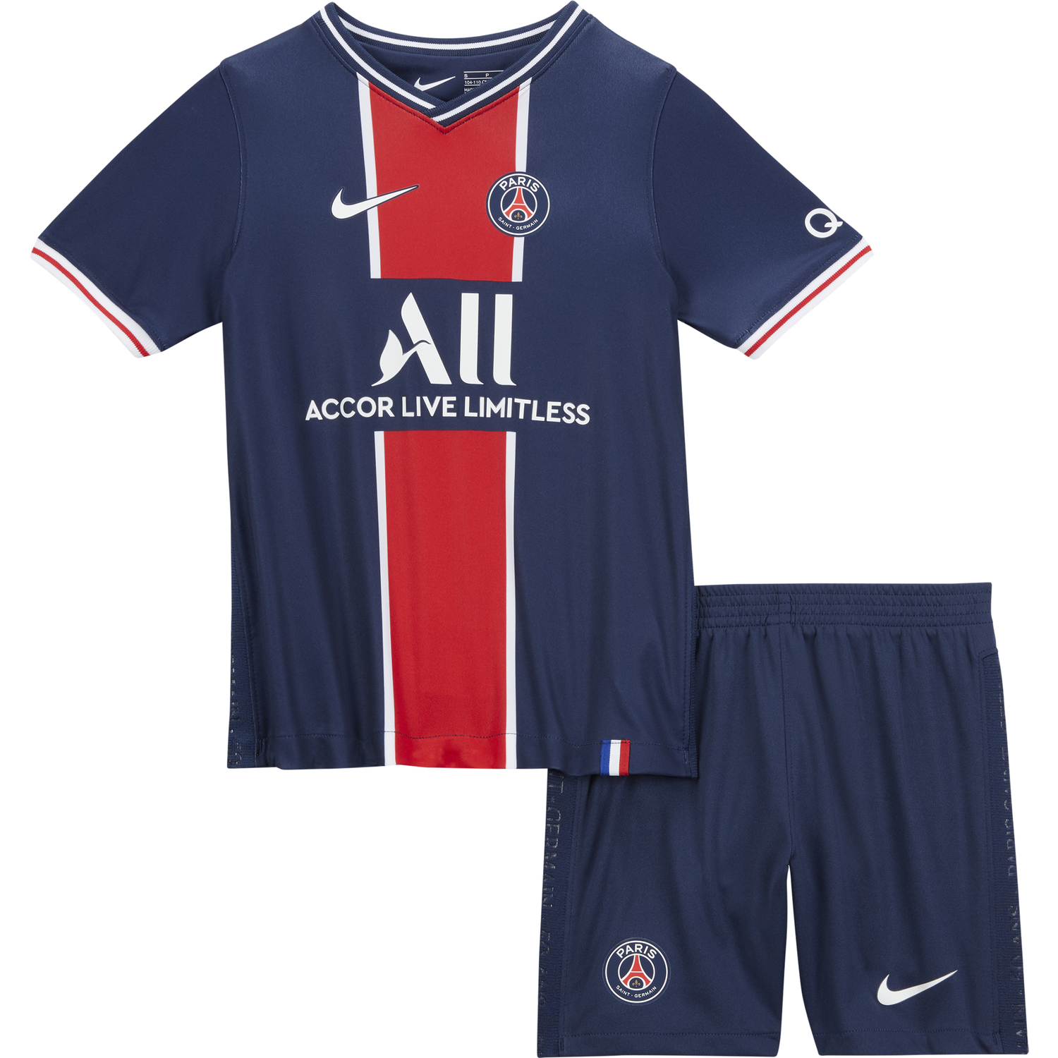Tenue junior PSG domicile 2020/21 sur Foot.fr