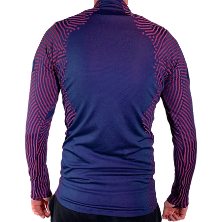 Sweat zippé PSG VaporKnite Strike bleu rouge 2020/21