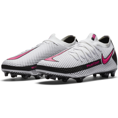 Nike Phantom junior GT Pro FG basse blanc rose