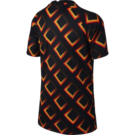 Maillot avant match junior AS Roma noir orange 2020/21