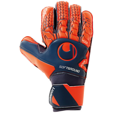 Gants Gardien Uhlsport Soft Pro bleu orange
